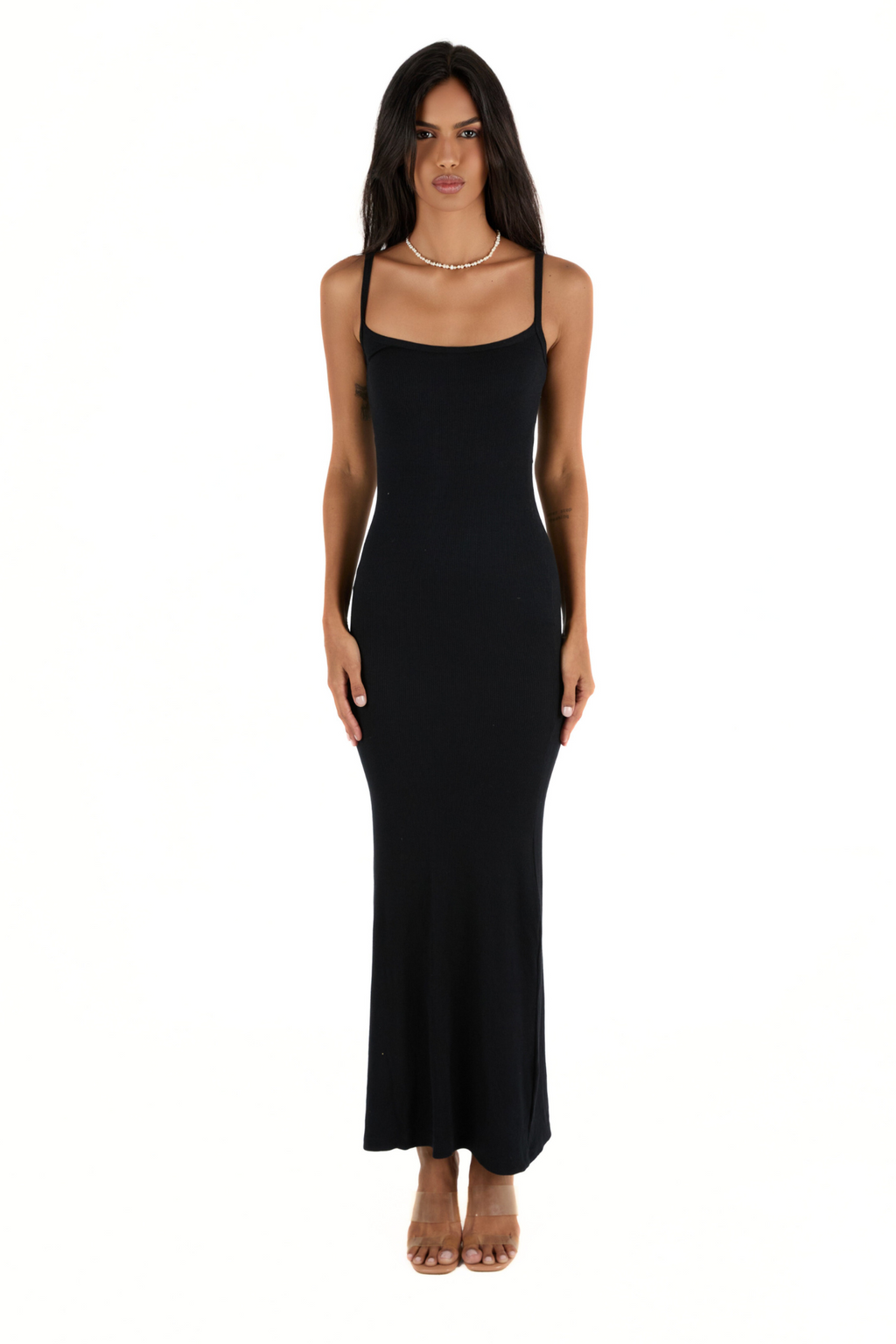 LEILA FIT ME DRESS - BLACK SAMPLE SALE