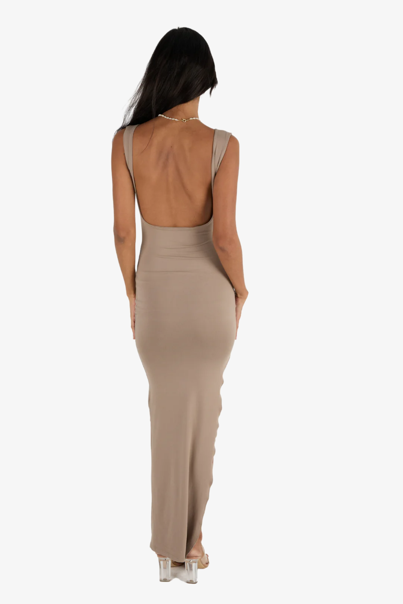 ANGELINA DRESS IN MOCHA