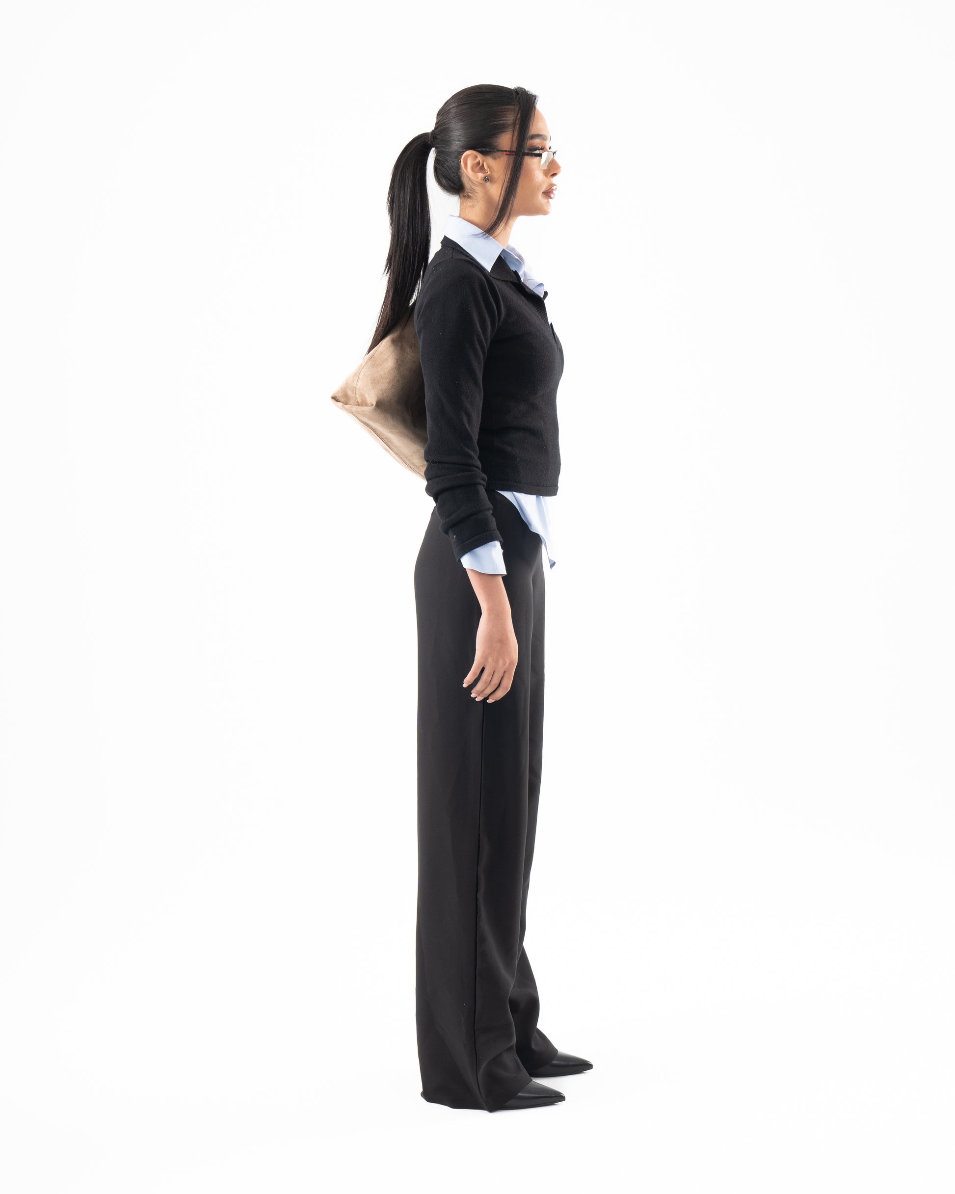 Collar Knit In Black