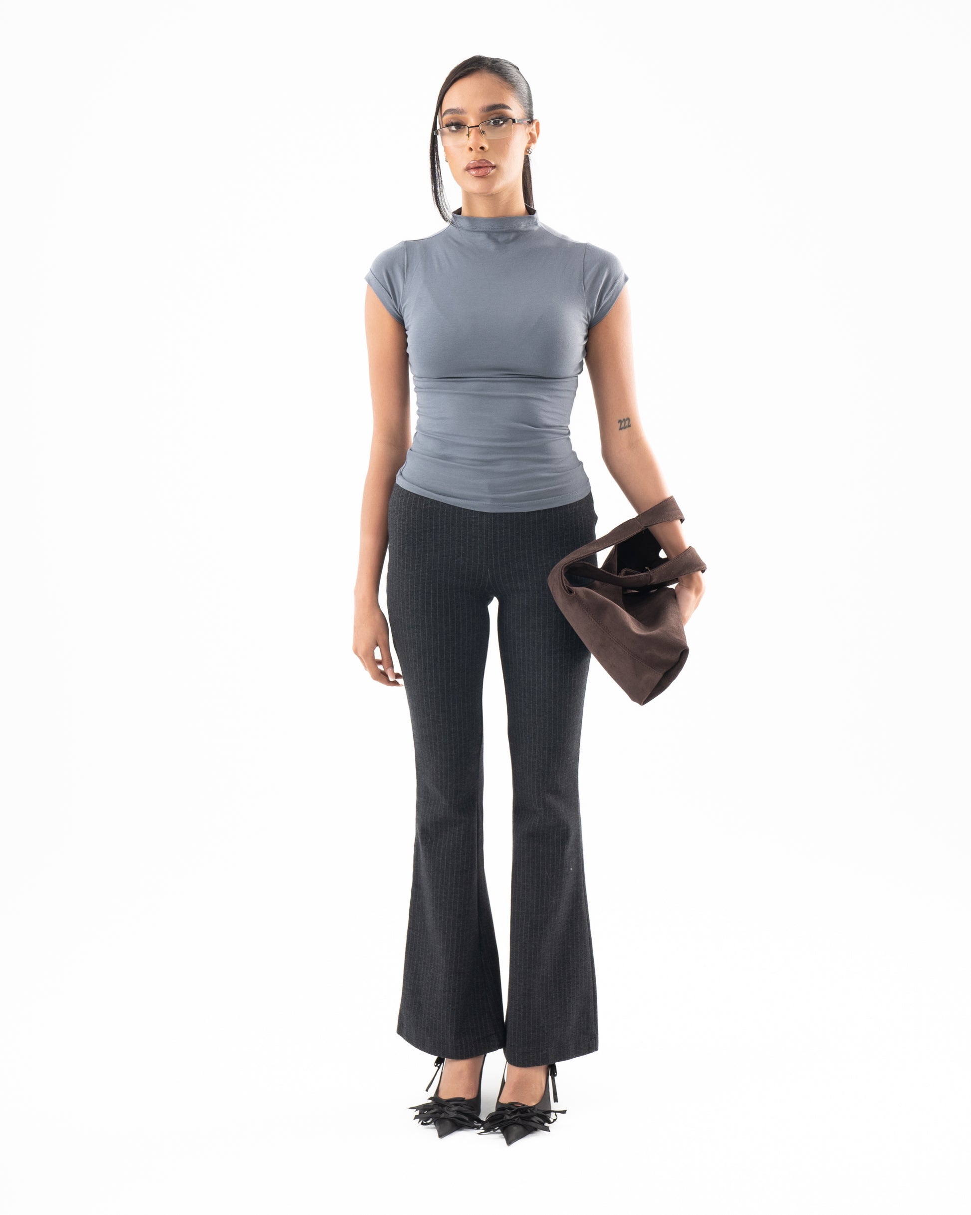 Le Midi Suede Bag Deep Chocolate