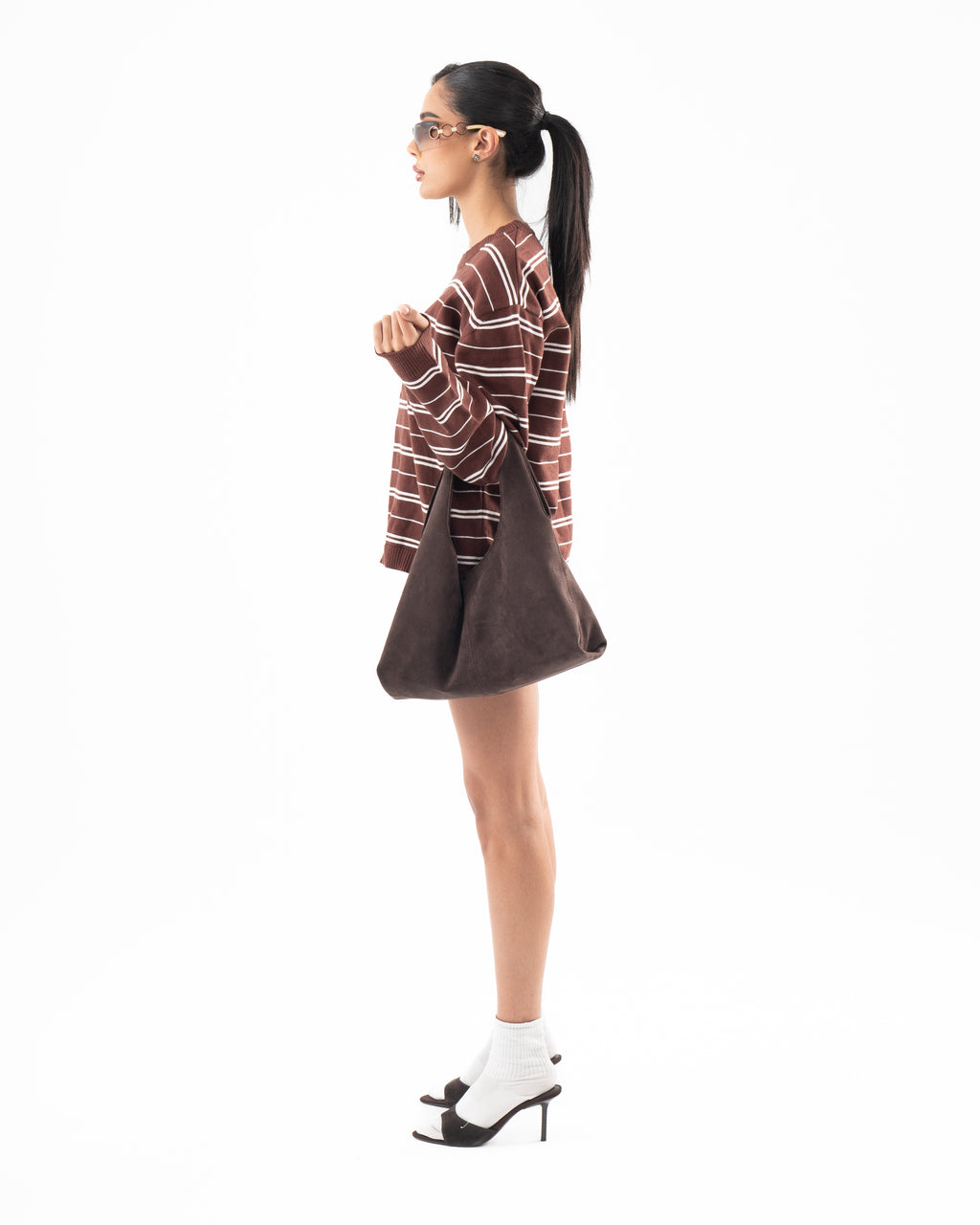 Striped Sweater Brown