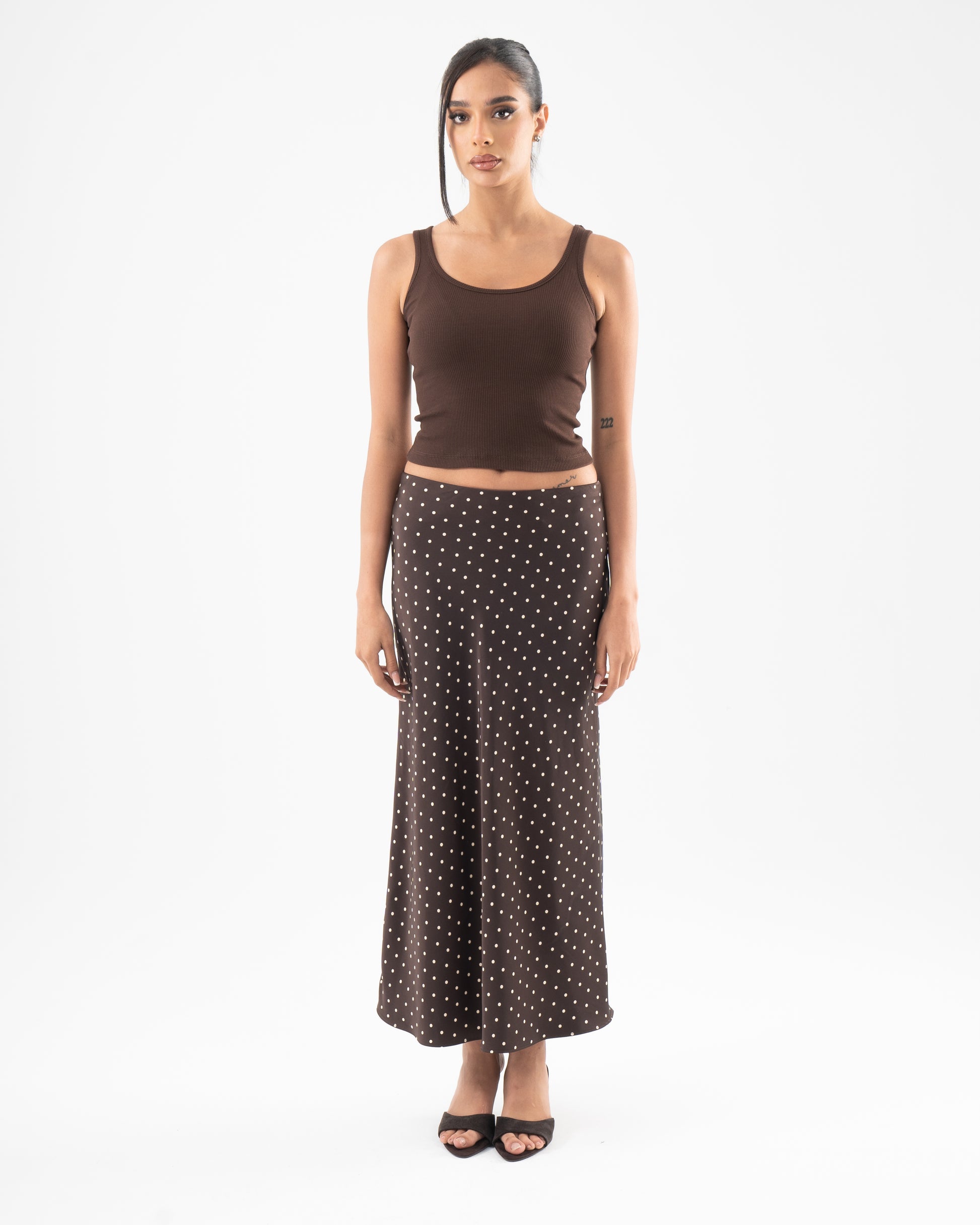 Core Skin Tank In Brown