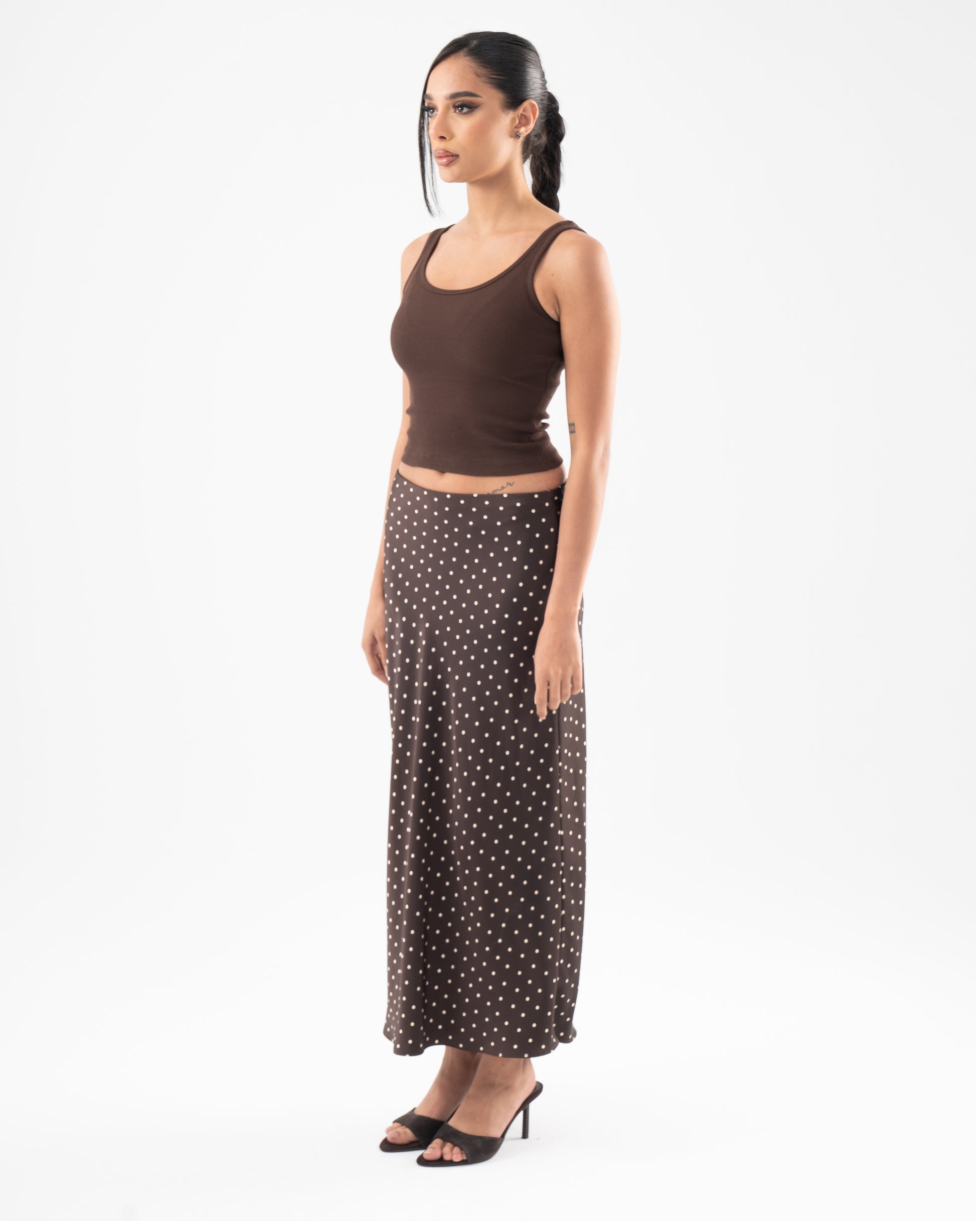 Core Skin Tank In Brown