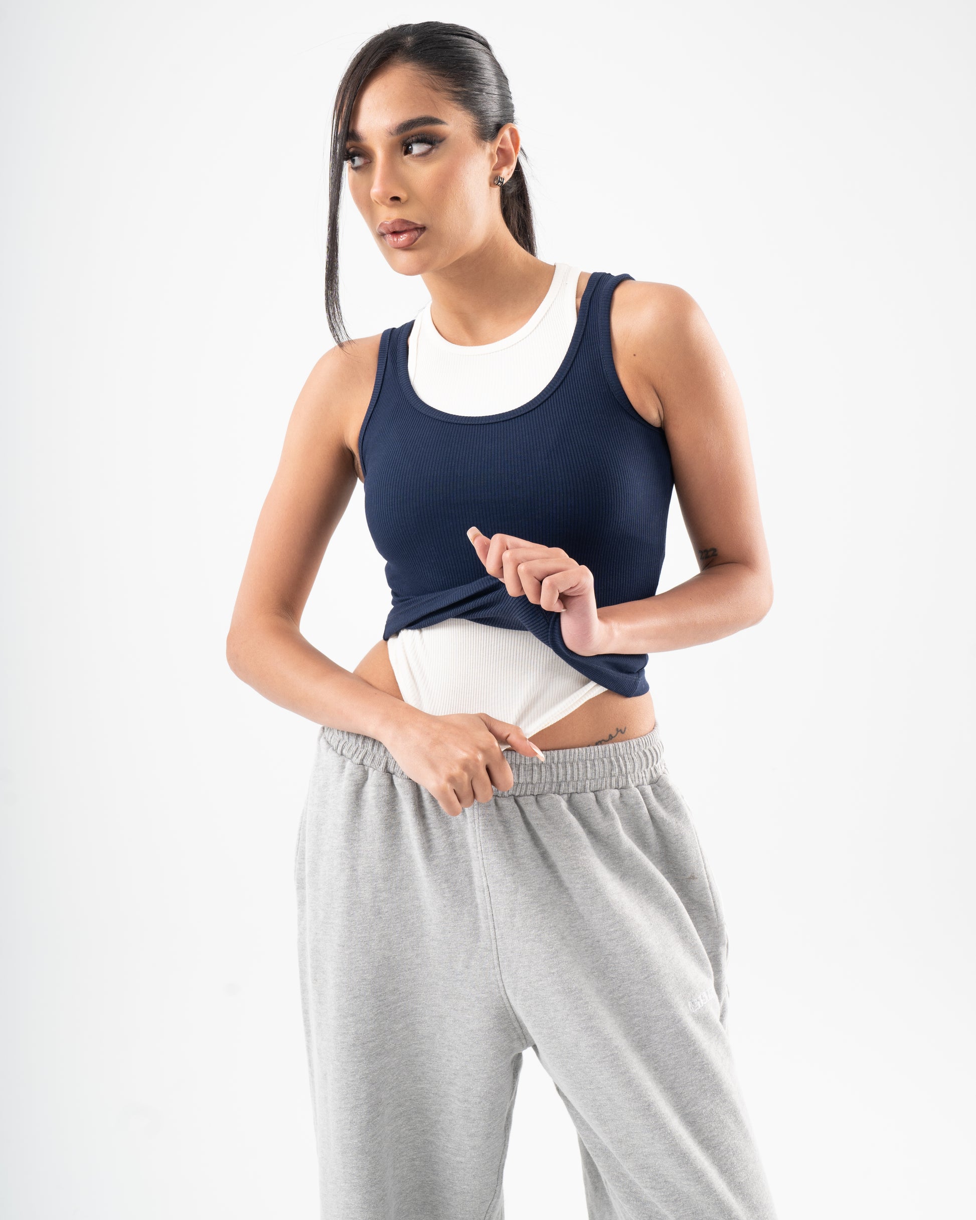 Core Skin Tank In Navy