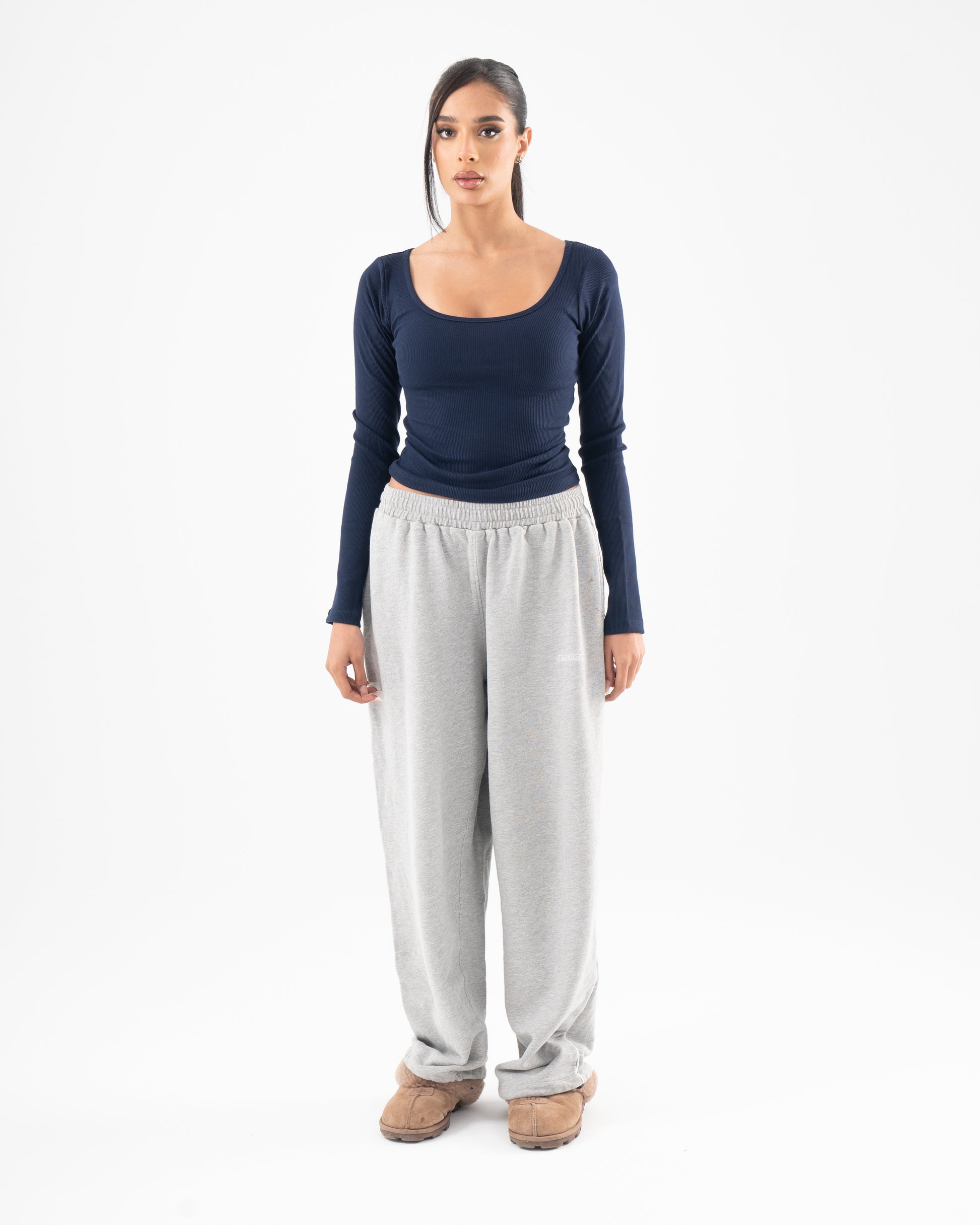 Core Skin Scoop Top In Navy