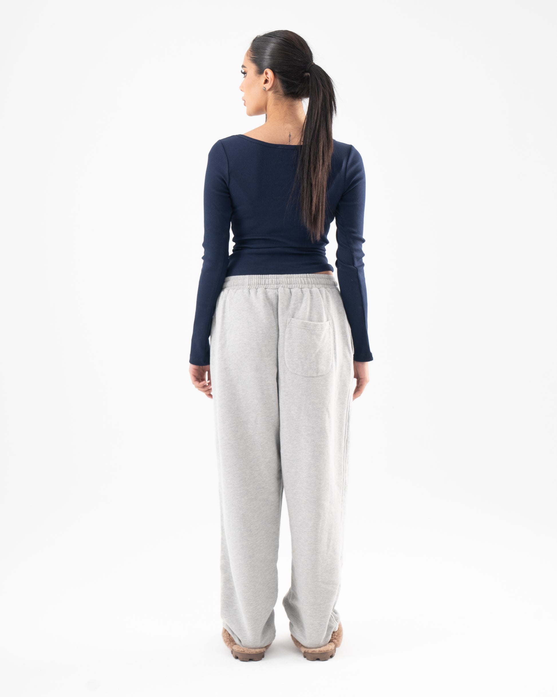 Core Skin Scoop Top In Navy