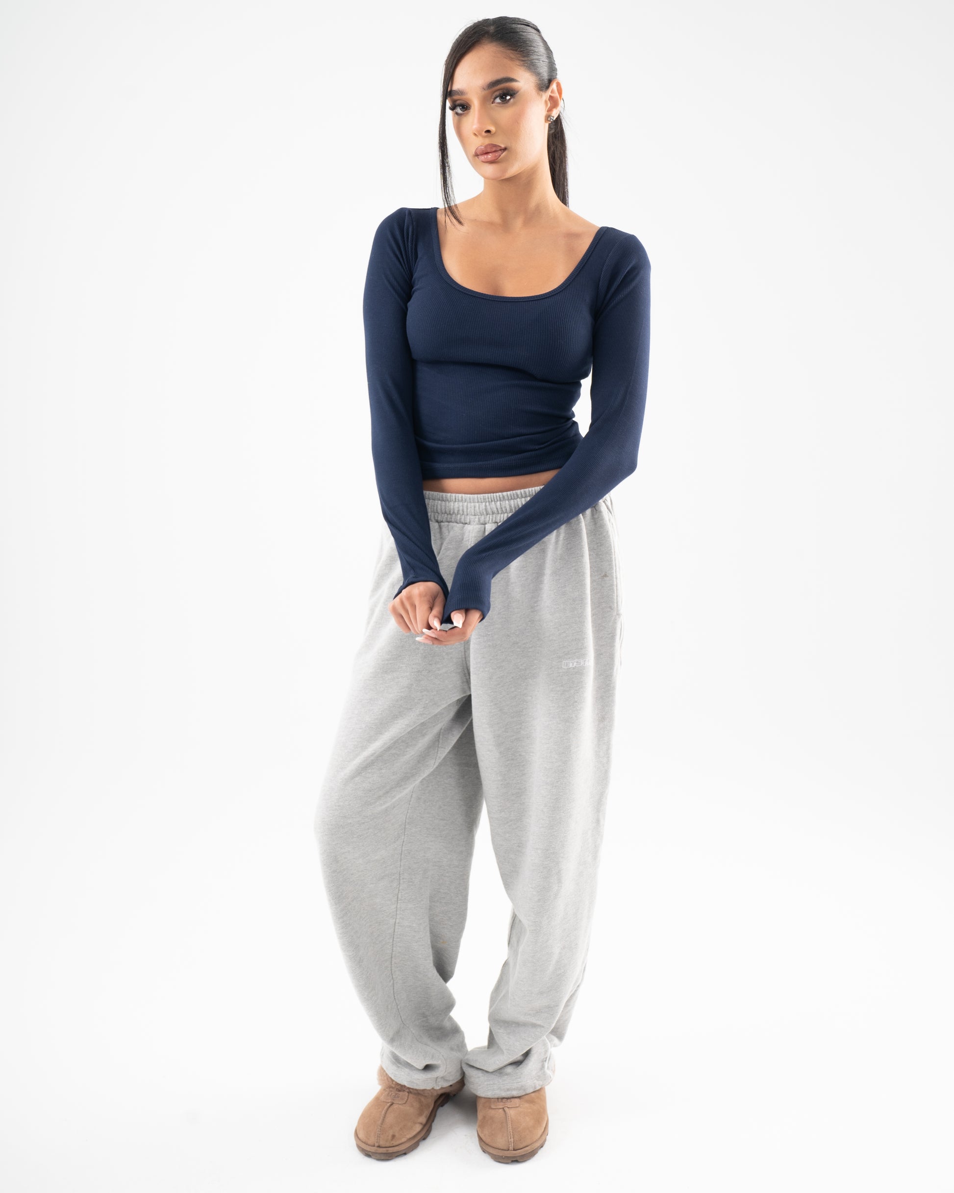 Core Skin Scoop Top In Navy