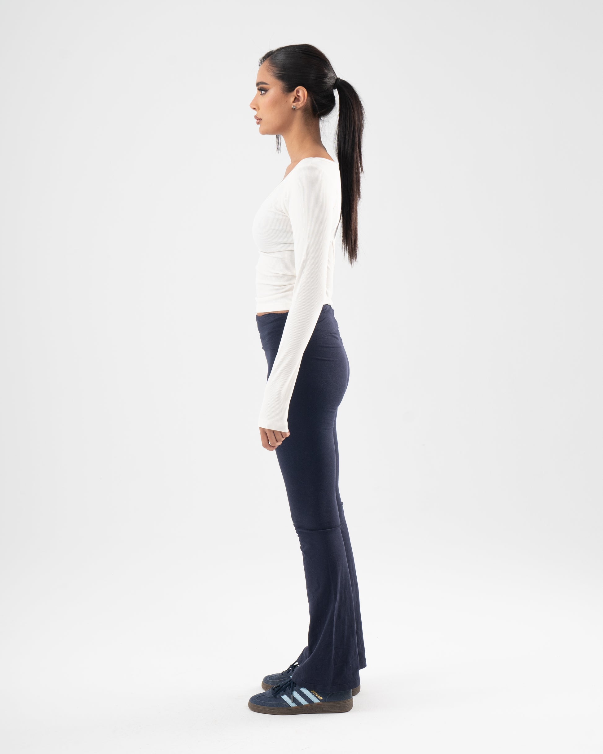 Core Skin Scoop Top In Ecru