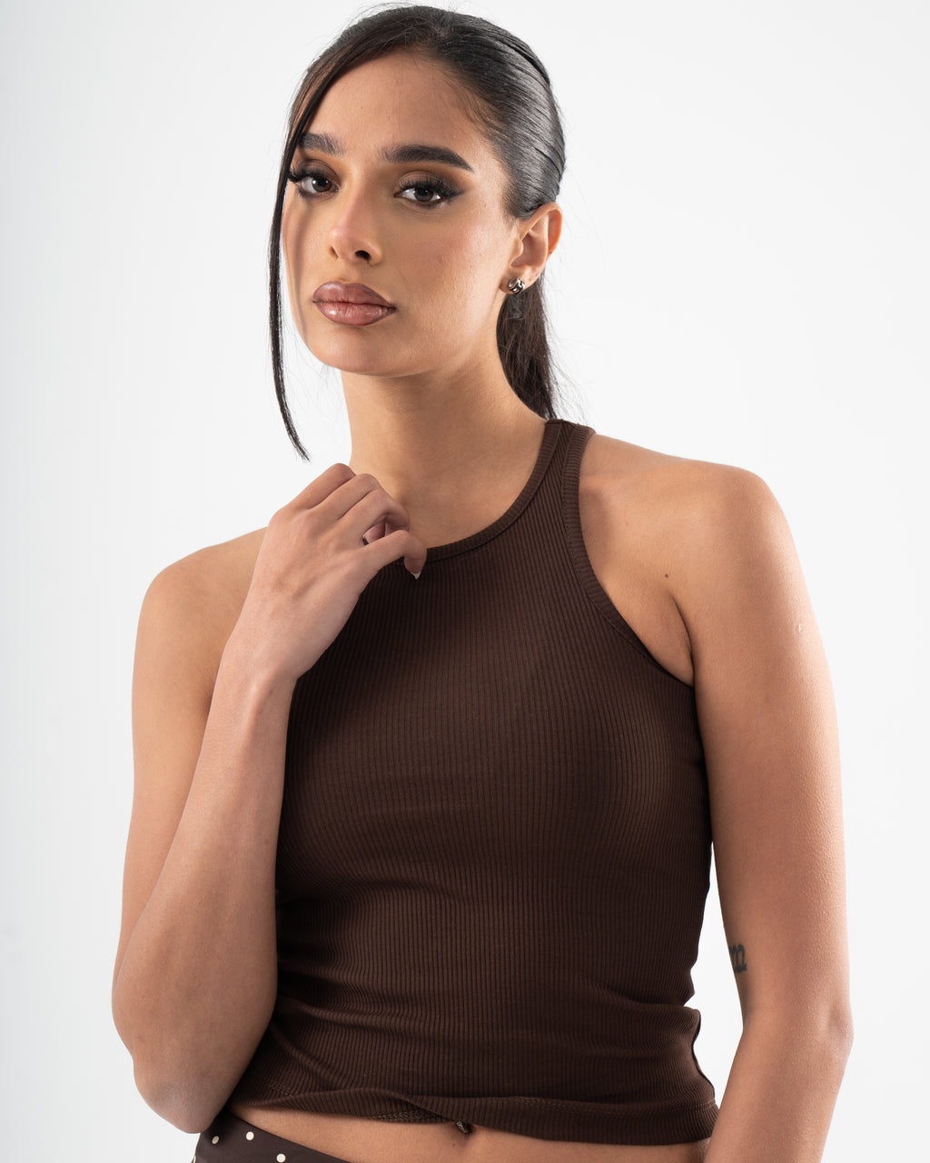 Core Skin Halter In Brown