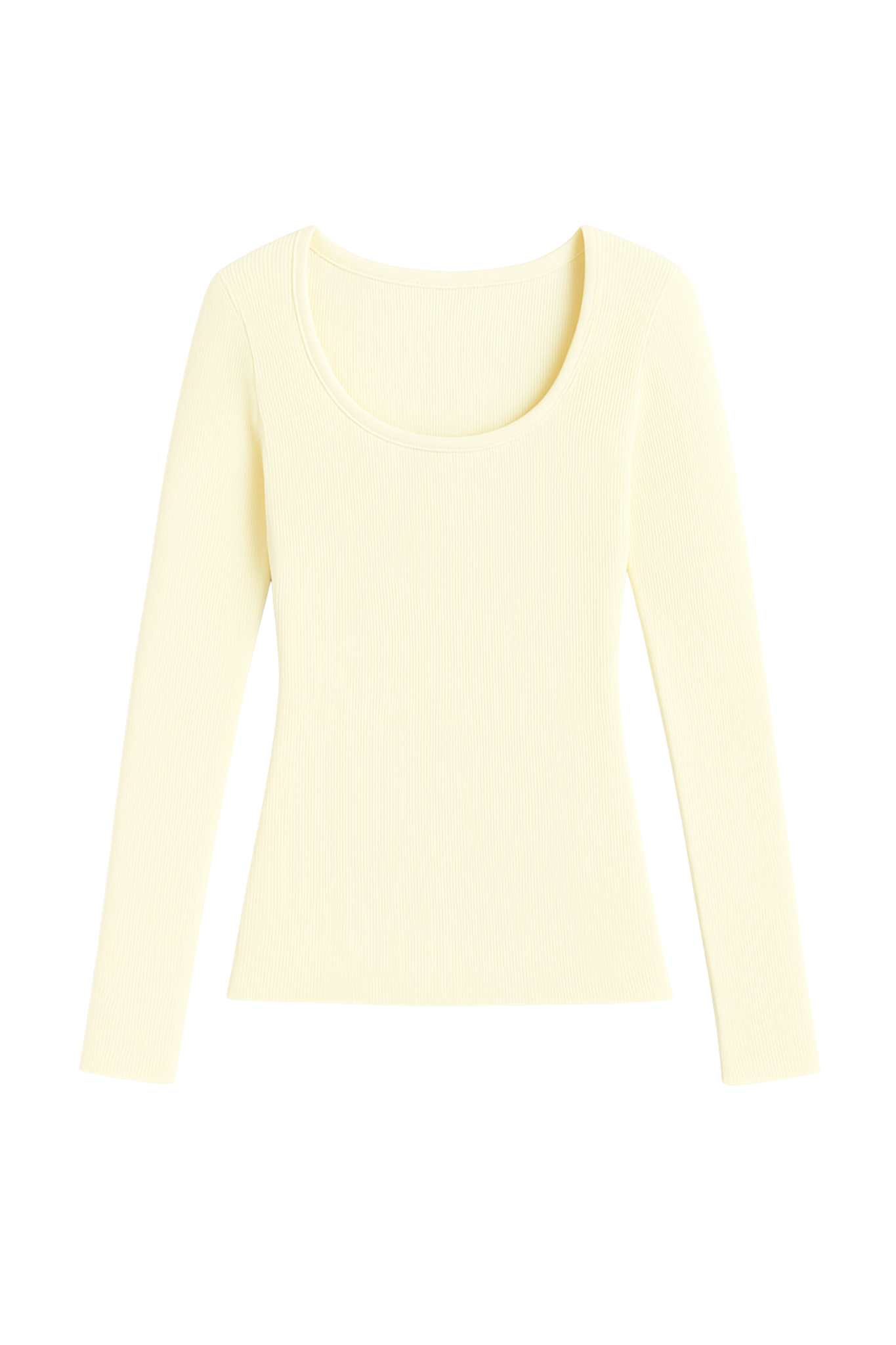 Core Skin Scoop Top In Butter Yellow