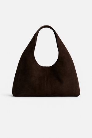 Le Midi Suede Bag Deep Chocolate