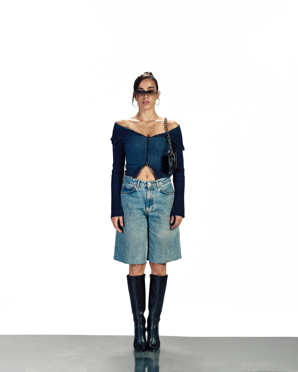 INVERTED JACKET BLUEXGREY