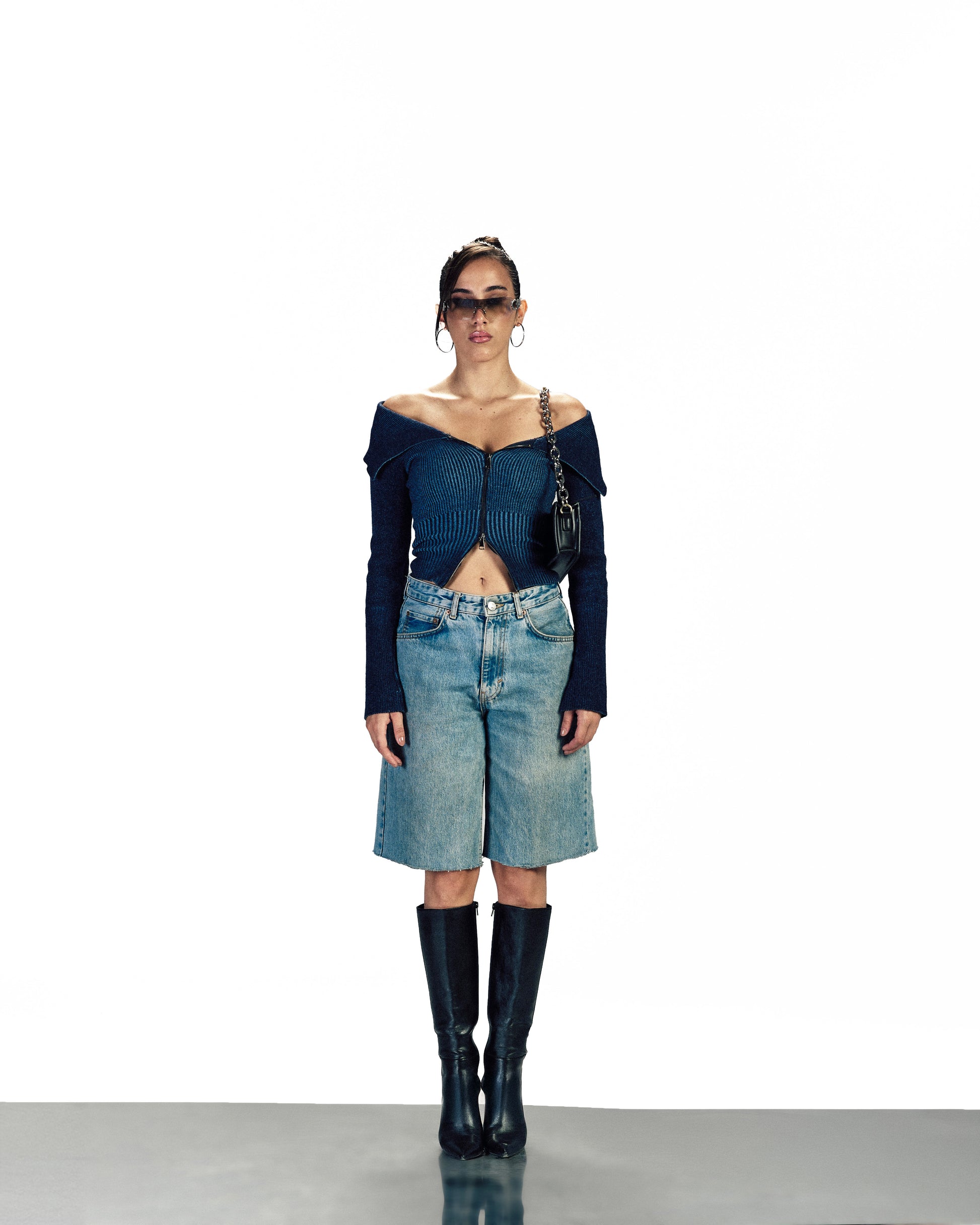 INVERTED JACKET BLUEXGREY