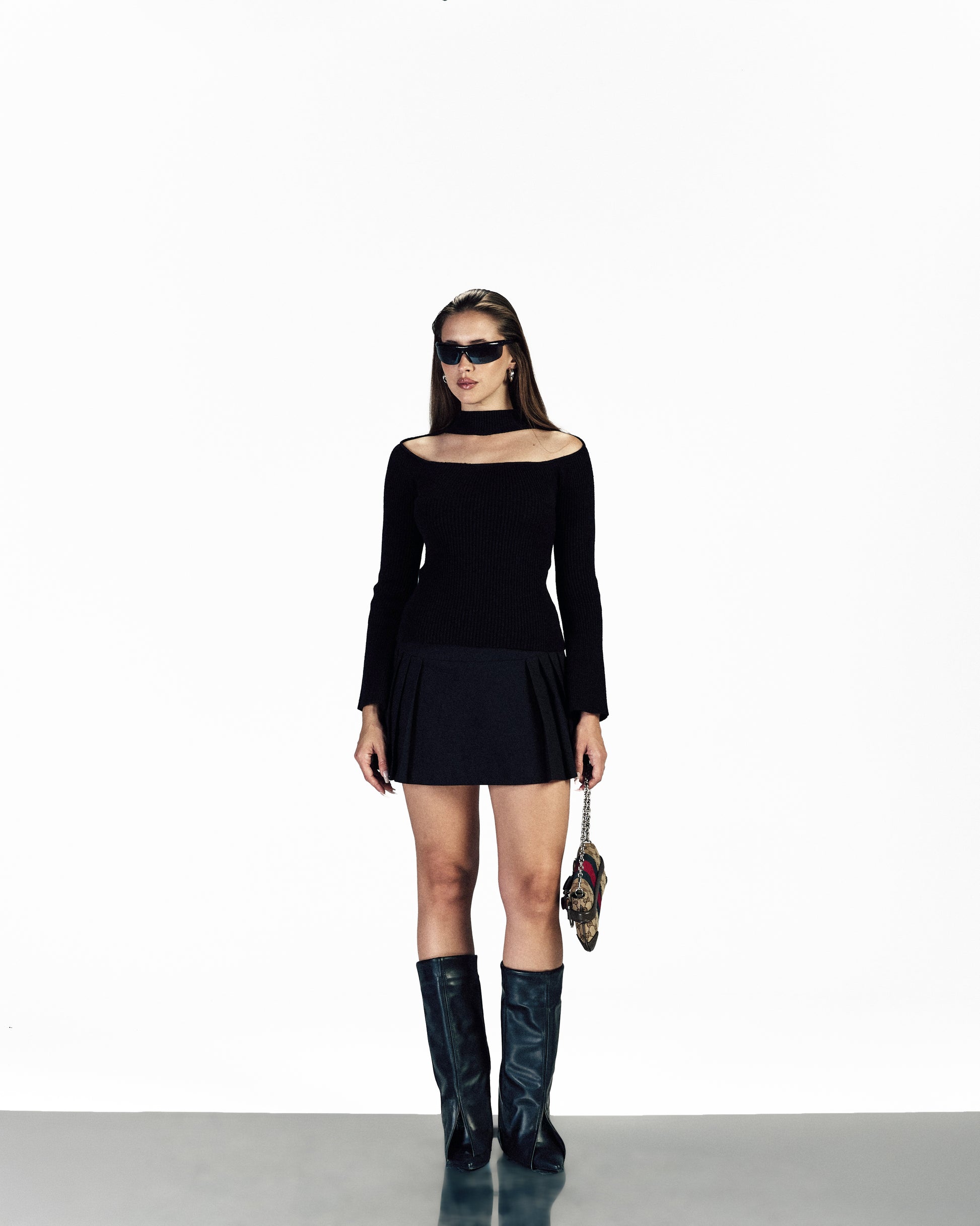 REBEL CUT KNIT TOP